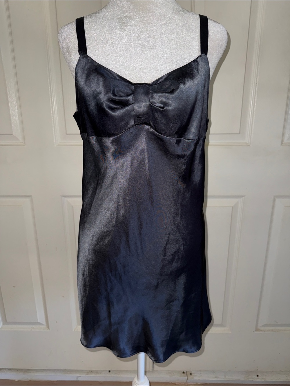 Victoria’s Secret Angels Black Satin Chemise